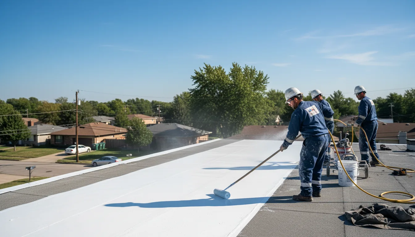 Commercial roof coating in Gore Springs, MS near me